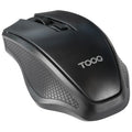 Rato Inalámbrico TooQ TQMW-1102-B/ Hasta 1600 DPI