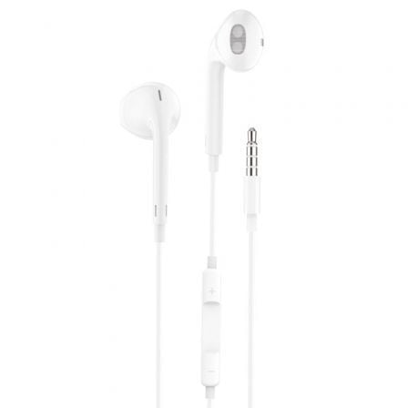 Auscultadores Intrauditivos Tech One Tech earTECH TEC1001/ con Micrófono/ Jack 3.5/ Brancos