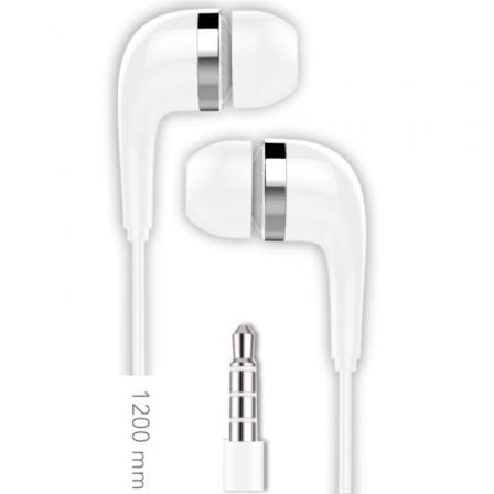 Auscultadores Intrauditivos Tech One TEC2905/ con Micrófono/ Jack 3.5/ Brancos