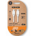Cable USB 2.0 Tipo-C Tech One Tech TEC2210/ USB Tipo-C Macho - USB Tipo-C Macho/ Hasta 100W/ 480Mbps/ 1.5m/ Branco