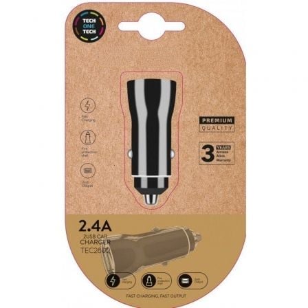 Carregador de Coche Tech One Tech TEC2802/ 2xUSB/ 12W