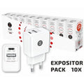 Pack 10 Carregadores de Pared Tech One Tech Basik TEC2954/ 1xUSB/ 12W