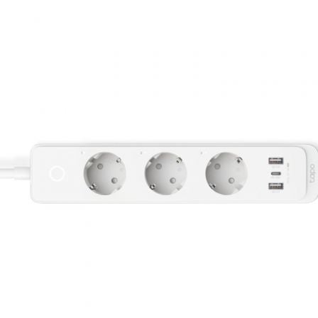 Regleta Inteligente TP-Link Tapo P300/ 3 Tomas de corriente/ 2 USB Tipo-A/ 1 USB Tipo-C/ WiFi/ Branca