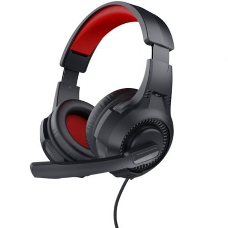 Auscultadores Gaming con Micrófono Trust Gaming 24785/ Jack 3.5/ Rojos y Pretos