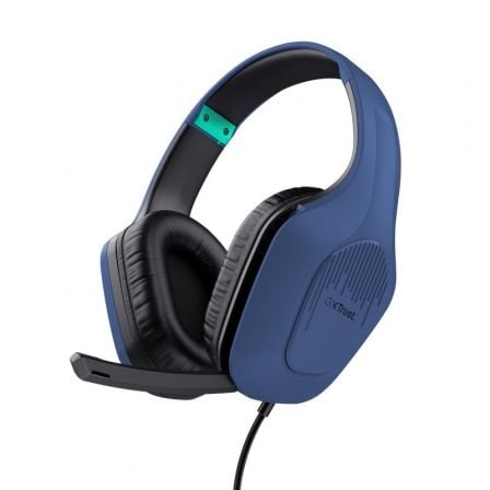 Auscultadores Gaming con Micrófono Trust Gaming GXT 415 Zirox/ Jack 3.5/ Azules