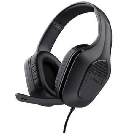 Auscultadores Gaming con Micrófono Trust Gaming GXT 417 Zirox/ Jack 3.5/ Pretos
