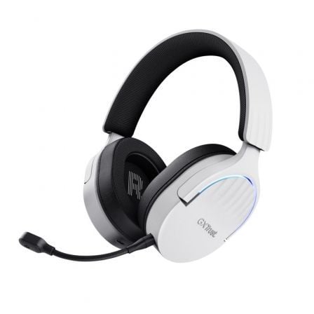 Auscultadores Gaming Inalámbricos con Micrófono Trust Gaming GXT 491 Fayzo/ Bluetooth/ Jack 3.5/ Brancos