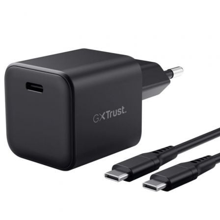 Carregador de Pared GaN Trust Gaming GXT 1258 Switch 2/ 1xUSB Tipo-C/ Incluye Cable USB Tipo-C/ 65W