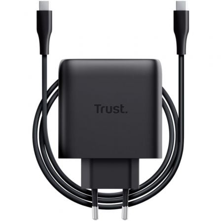 Carregador de Pared GaN Trust Maxo 65W/ 1xUSB Tipo-C/ Incluye Cable USB Tipo-C/ 65W