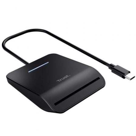 Lector de DNI Trust Primo 26061/ USB Tipo-C/ Preto