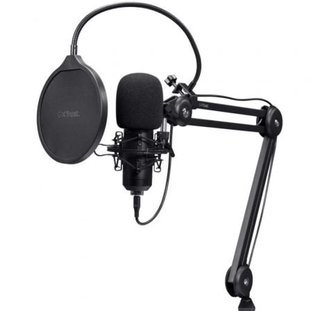 Micrófono Gaming Trust Gaming GXT 270 Emita II+ 25770/ USB/ Preto