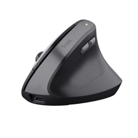 Rato Vertical Inalámbrico Trust Bayo II/ Batería recargable/ Hasta 2400 DPI