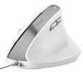 Rato Vertical Trust Bayo II/ Hasta 2400 DPI/ Branco