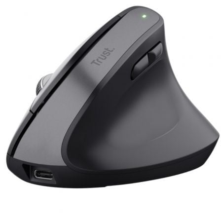 Rato Vertical Inalámbrico Trust Bayo+/ Batería Recargable/ Hasta 2400 DPI