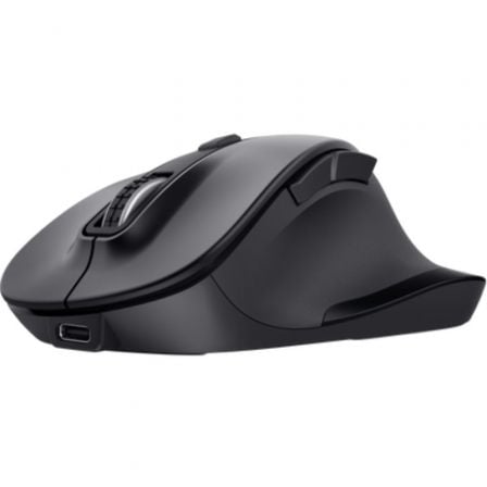 Rato Ergonómico Inalámbrico Trust Fyda Multidispositivo/ Batería recargable/ Hasta 2400 DPI