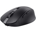 Rato Inalámbrico Trust Ozaa Compact Wireless/ Batería recargable/ Hasta 3200 DPI/ Preto