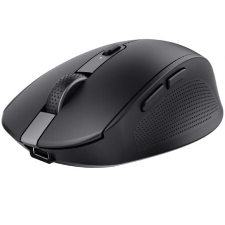 Rato Inalámbrico Trust Ozaa Compact Wireless/ Batería recargable/ Hasta 3200 DPI/ Preto