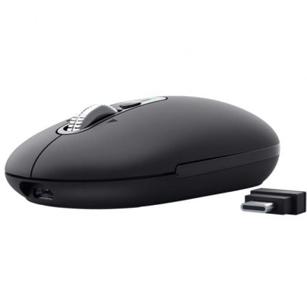 Rato Inalámbrico Trust Seron 26018/ Batería recargable/ Hasta 3200 DPI/ Preto