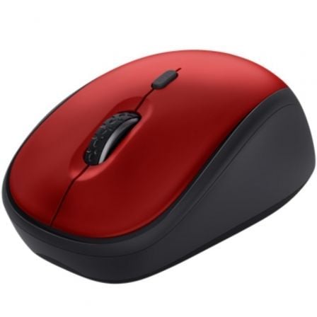 Rato Mini Inalámbrico Trust Yvi+ Silent/ Hasta 1600 DPI/ Rojo