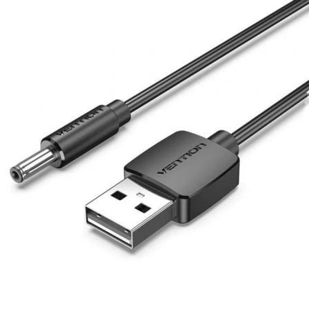 Cable Alimentación Vention CEXBF/ USB Macho - DC 3.5mm Macho/ 1m/ Preto
