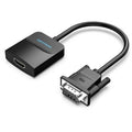 Conversor Vention ACNBB/ VGA Macho - HDMI Hembra/ 15cm/ Preto