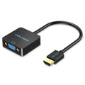 Conversor Vention ACPBB/ HDMI Macho - VGA Hembra/ 15cm/ Preto
