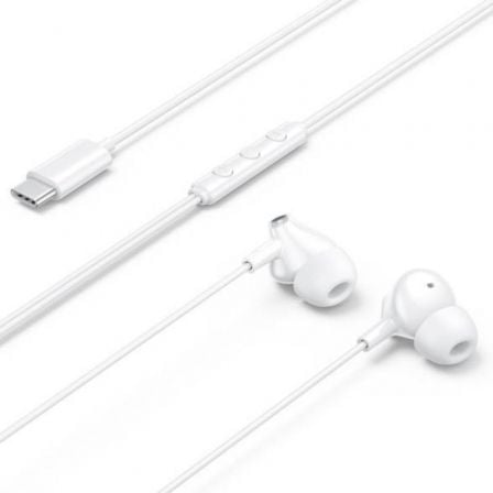 Auscultadores Intrauditivos Vention Echo Lite USB-C In-Ear/ con Micrófono/ USB Tipo-C/ Brancos