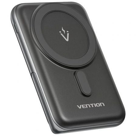 Powerbank 10000mAh Vention FHNB0/ 20W/ Wireless/ Preta