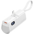 Powerbank 4800mAh Vention FHRW0/ 22.5W/ Branca/ Incluye Cable USB Tipo-C y Lightning