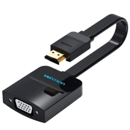 Conversor Vention 74345/ HDMI Macho/ VGA Hembra/ 15cm/ Preto