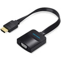 Cable Conversor Vention 74346/ HDMI Macho/ VGA Hembra - Jack 3.5 Hembra/ 20cm/ Preto
