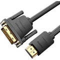 Cable Conversor Vention ABFBF/ DVI Macho - HDMI Macho/ 1m/ Preto