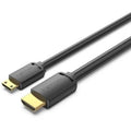 Cable HDMI 4K Vention AGHBG/ HDMI Macho - Mini HDMI Macho/ 3m/ Preto