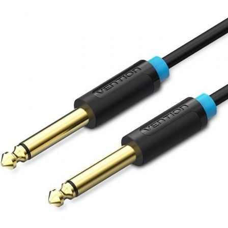 Cable Mono Vention BAABF/ Jack 6.5 Macho - Jack 6.5 Macho/ 1m/ Preto