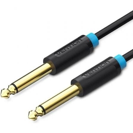Cable Mono Vention BAABJ/ Jack 6.5 Macho - Jack 6.5 Macho/ 5m/ Preto