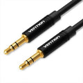 Cable Estéreo Vention BAKBF/ Jack 3.5 Macho - Jack 3.5 Macho/ 1m/ Preto