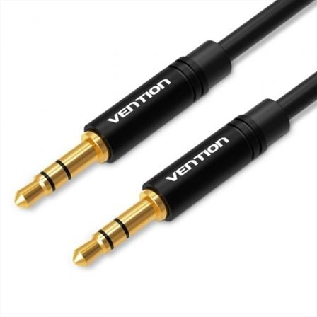 Cable Estéreo Vention BAKBF/ Jack 3.5 Macho - Jack 3.5 Macho/ 1m/ Preto