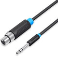 Cable Estéreo Vention BBEBI/ Jack 6.5 Macho - XLR Hembra/ 3m/ Preto