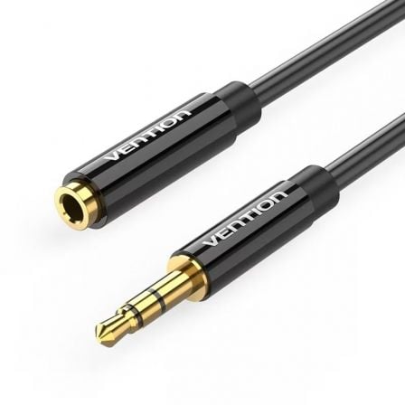 Cable Estéreo Vention BBZBD/ Jack 3.5 Macho - Jack 3.5 Hembra/ 50cm/ Preto