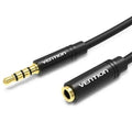 Cable Estéreo Vention BHBBI/ Jack 3.5 Macho - Jack 3.5 Hembra/ 3m/ Preto