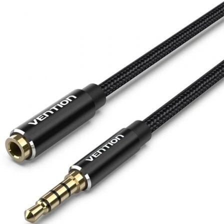 Cable Estéreo Vention BHCBL/ Jack 3.5 Macho - Jack 3.5 Hembra/ 10m/ Preto