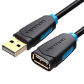 Cable Alargador USB 2.0 Vention CBCBI/ USB Macho - USB Hembra/ 3m/ Preto