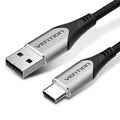 Cable USB 2.0 Tipo-C Vention CODHD/ USB Tipo-C Macho - USB Macho/ 480Mbps/ 50cm/ Gris