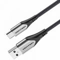 Cable USB 2.0 Tipo-C Vention CODHH/ USB Macho - USB Tipo-C Macho/ 480Mbps/ 2m/ Gris