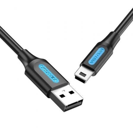Cable USB 2.0 Vention COMBD/ USB Macho - MiniUSB Macho/ 480Mbps/ 50cm/ Preto