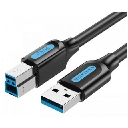 Cable USB 3.0 Vention COOBH/ USB Tipo-B Macho - USB Macho/ 5Gbps/ 2m/ Preto