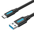 Cable USB 3.0 Tipo-C Vention COZBF/ USB Macho - USB Tipo-C Macho/ 5Gbps/ 1m/ Preto