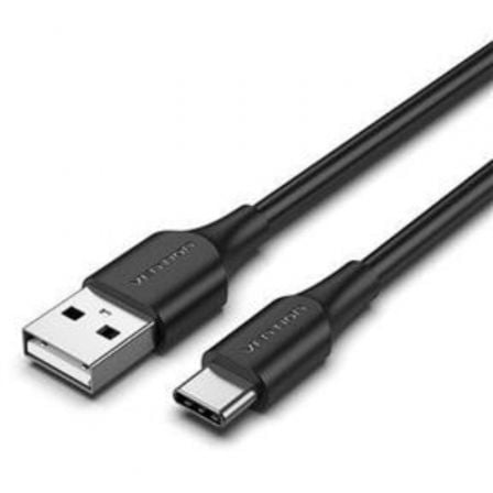 Cable USB 2.0 Tipo-C Vention CTHBI/ USB Tipo-C Macho - USB Macho/ 480Mbps/ 3m/ Preto