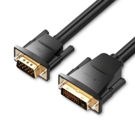 Cable Conversor Vention EABBG/ DVI Macho - VGA Macho/ 1.5m/ Preto