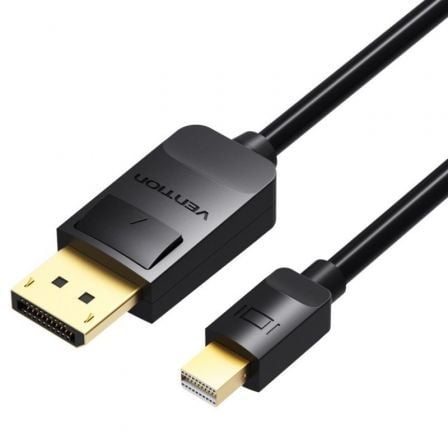 Cable DisplayPort Vention HAABI/ Mini DisplayPort Macho - DisplayPort Macho/ 3m/ Preto